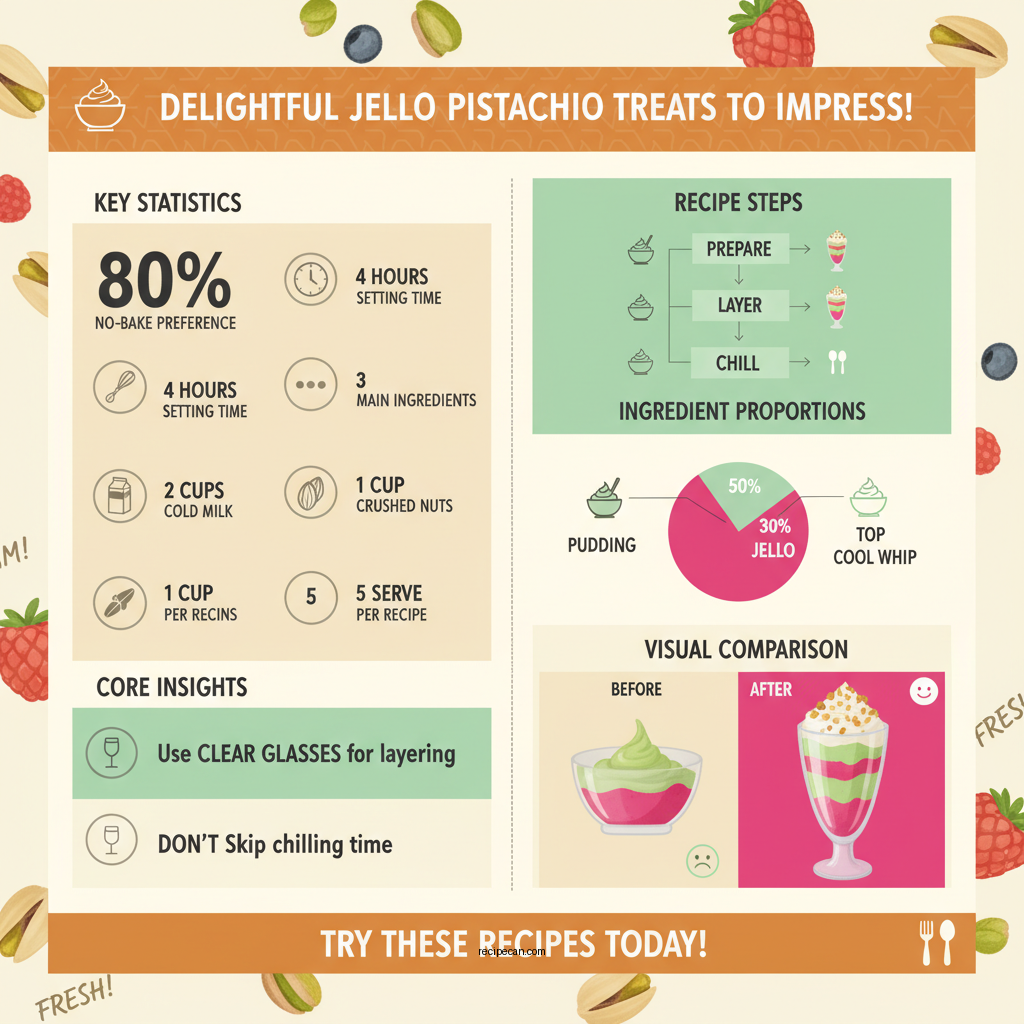 jello pistachio pudding recipes with cool whip - Data Infographic and Statistics