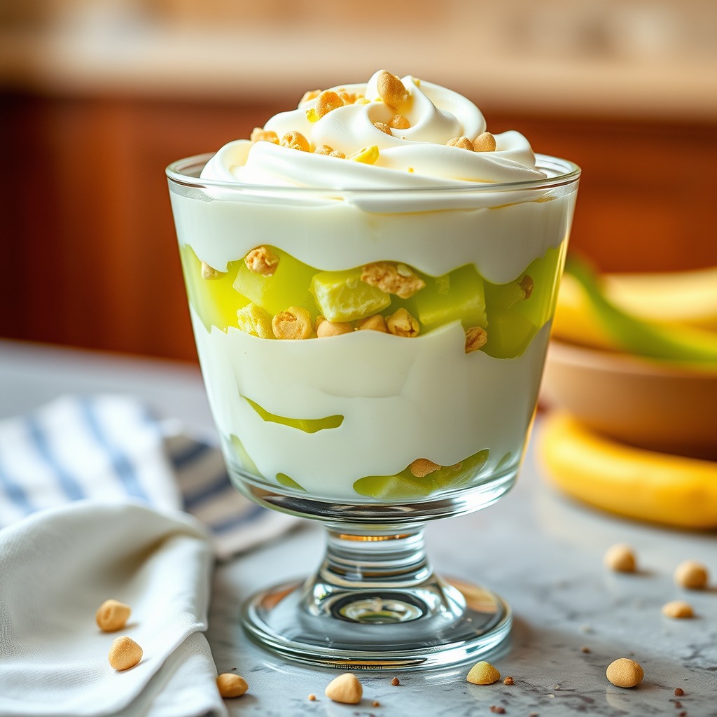 Layered Jello Pistachio Parfait - jello pistachio pudding recipes with cool whip