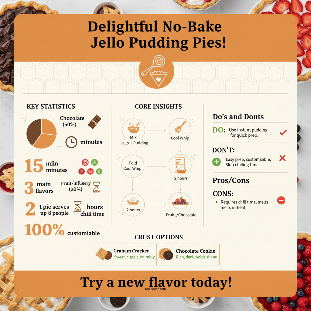 jello pudding pie recipes with cool whip - Data Infographic and Statistics