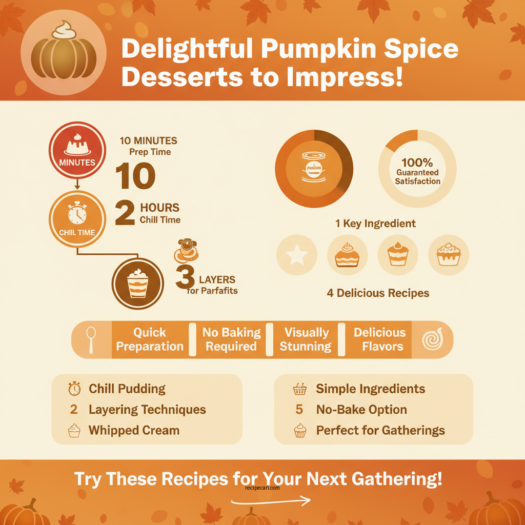jello pudding pumpkin spice recipes - Data Infographic and Statistics