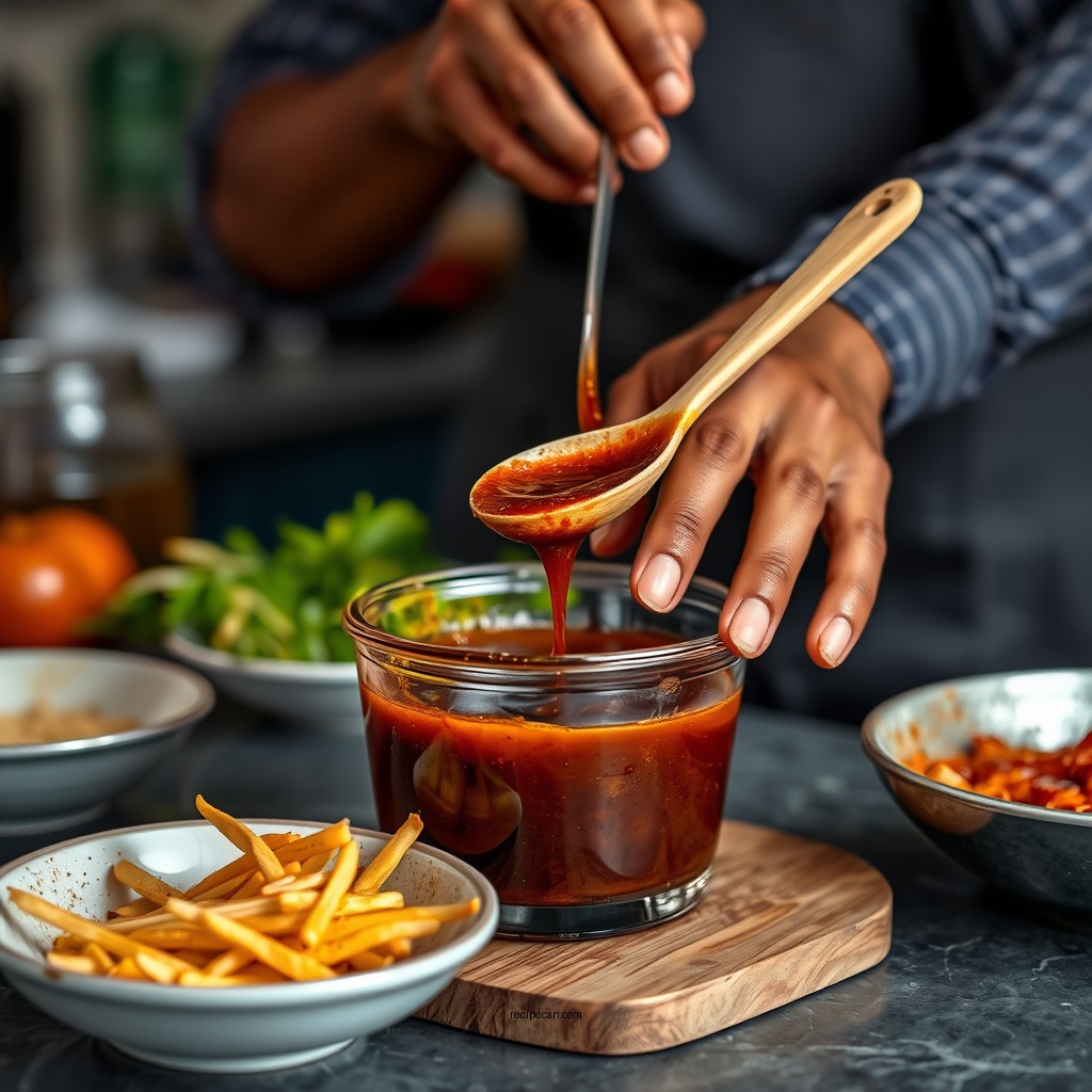 Preparing the Marinade - jerk chicken sauce recipe