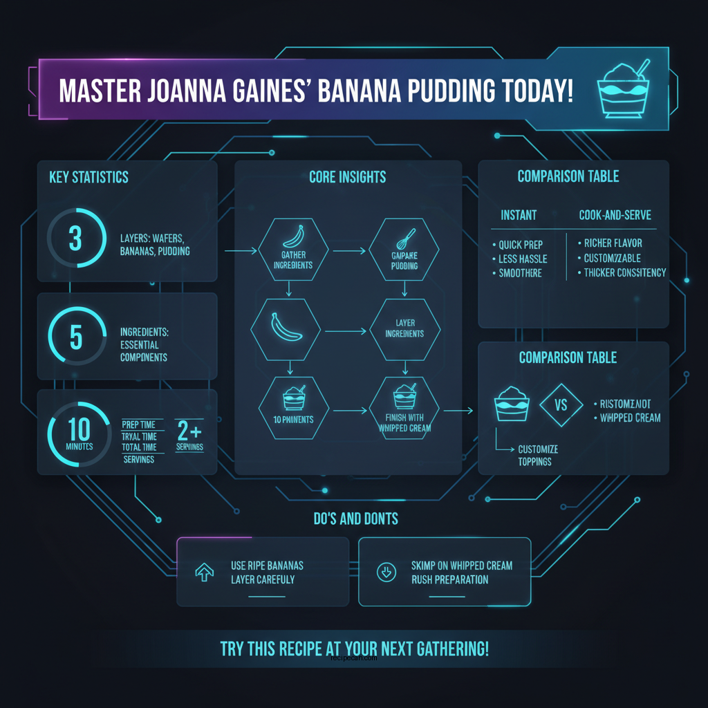 joanna gaines banana pudding recipe - Data Infographic and Statistics