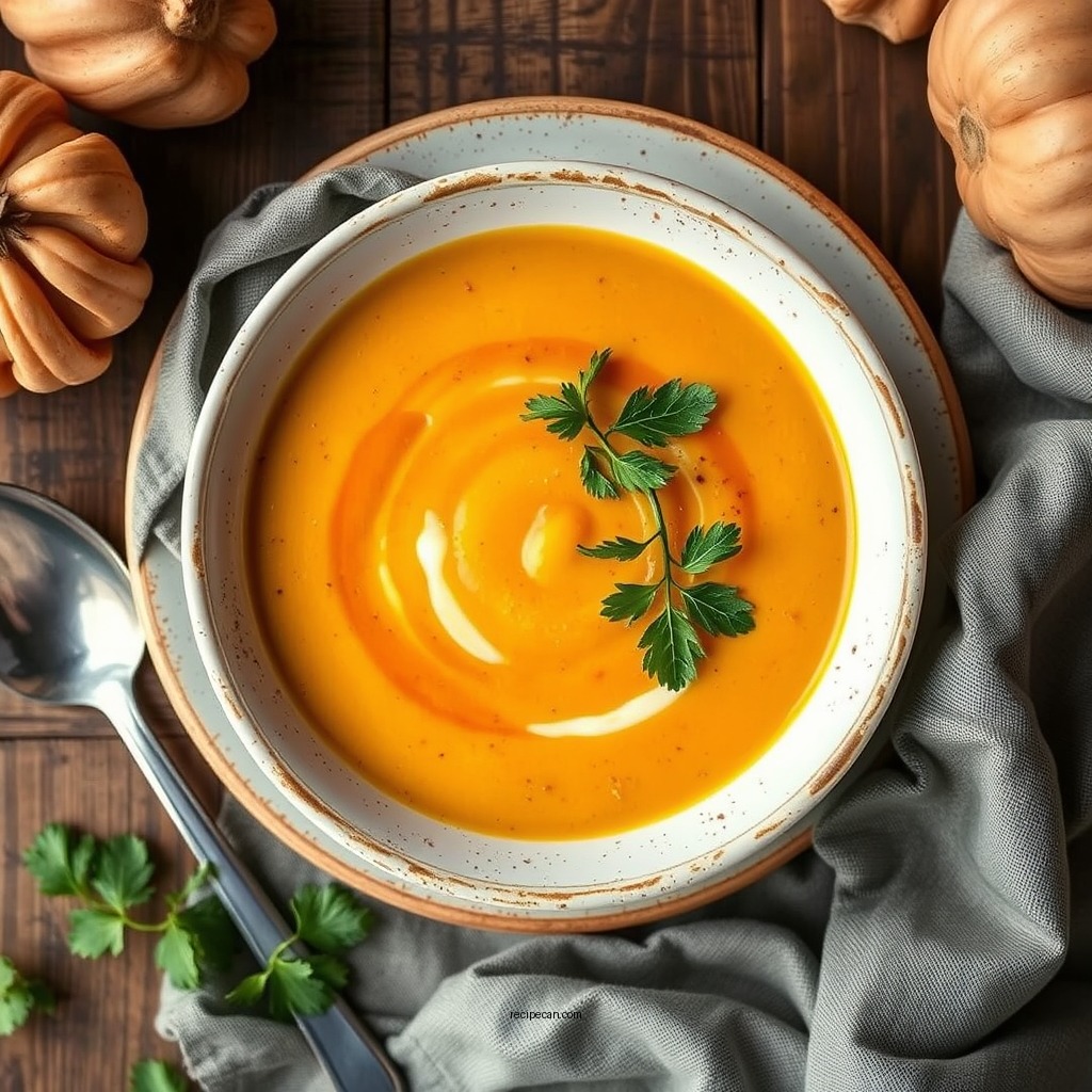 Creamy Kabocha Squash Soup - kabocha squash recipes