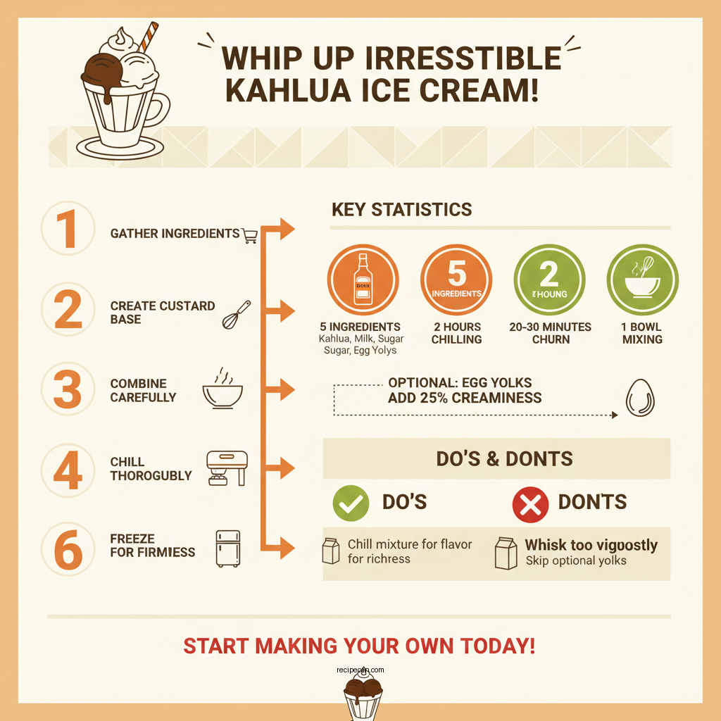 kahlua ice cream recipe - Data Infographic and Statistics