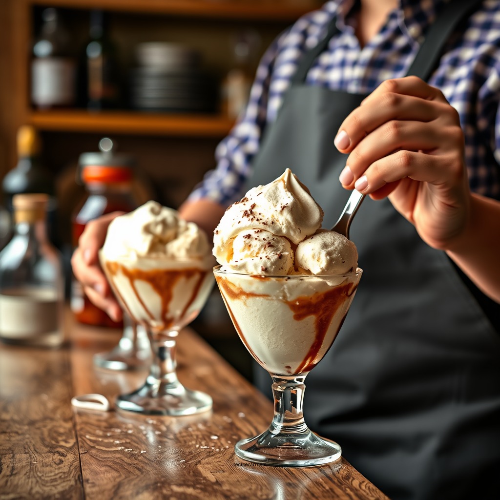 Step-by-Step Preparation - kahlua ice cream recipe