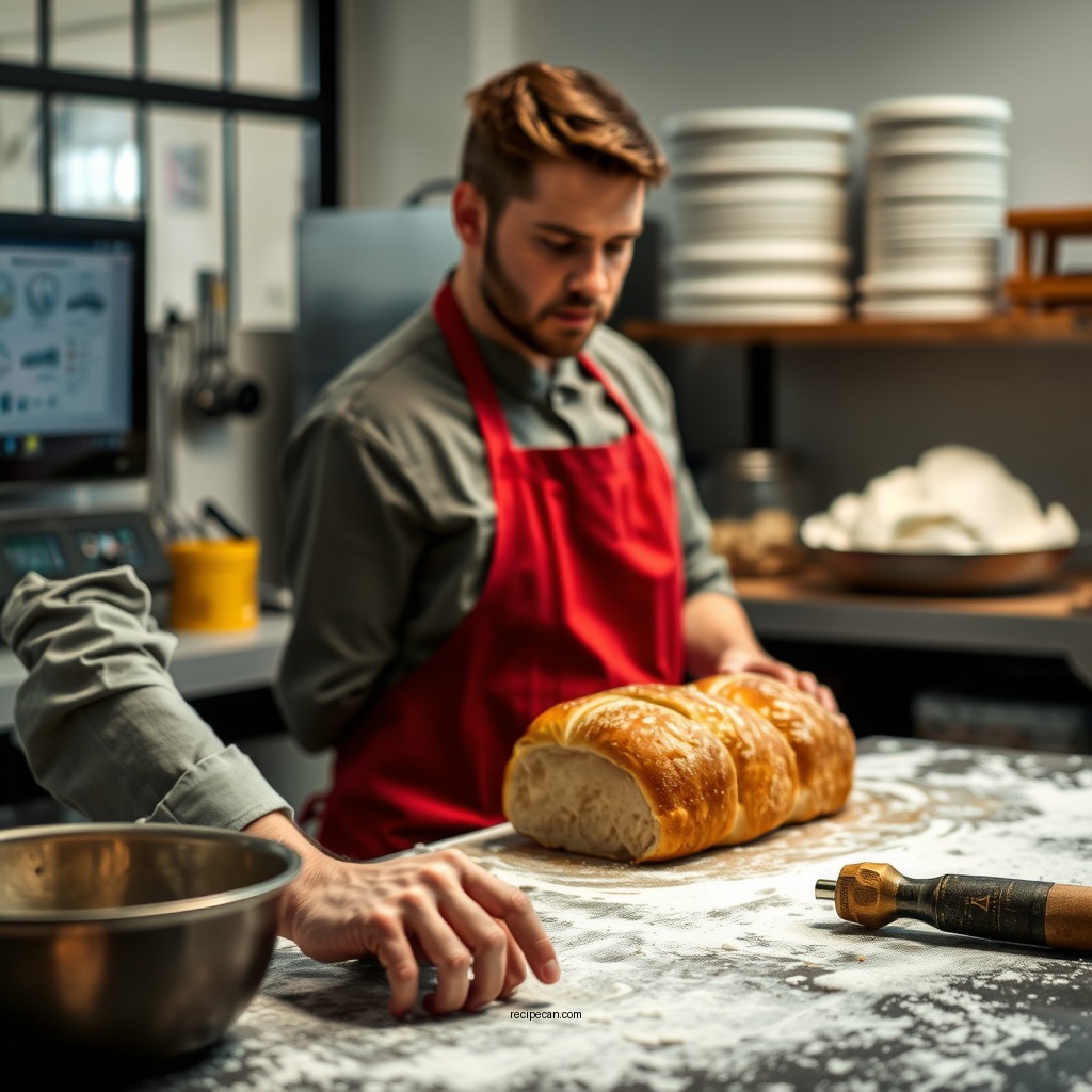 Preparing the Dough - kaiser roll recipe