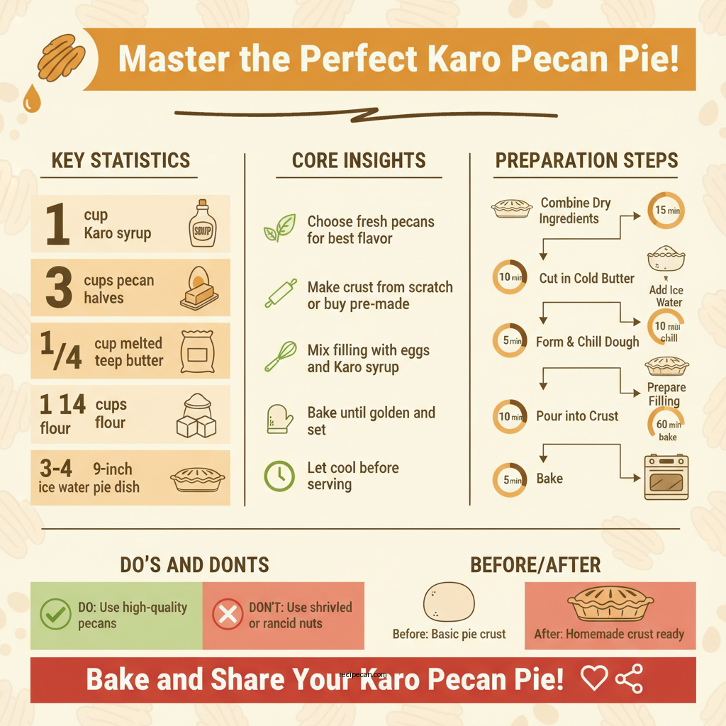 karo syrup pecan pie recipe - Data Infographic and Statistics