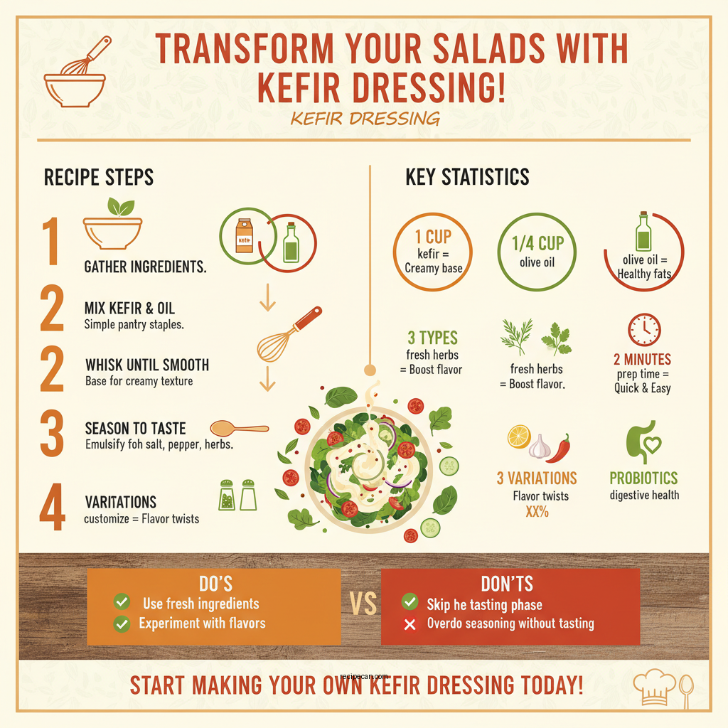 kefir salad dressing recipe - Data Infographic and Statistics