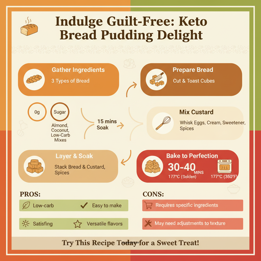 keto bread pudding recipe - Data Infographic and Statistics