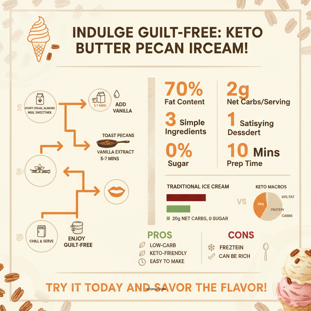 keto butter pecan ice cream recipe - Data Infographic and Statistics
