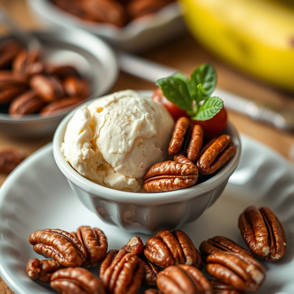 Preparing the Pecans - keto butter pecan ice cream recipe