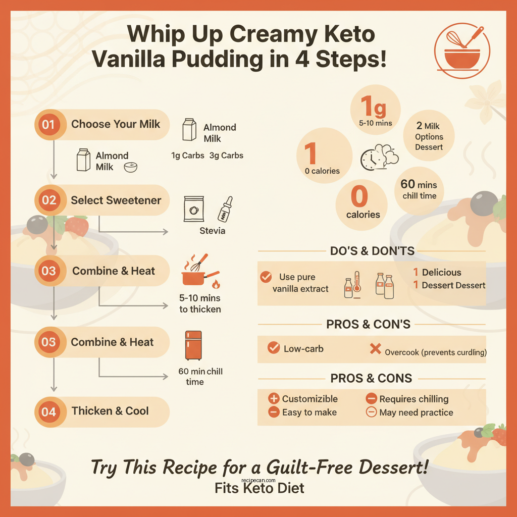 keto vanilla pudding recipe - Data Infographic and Statistics
