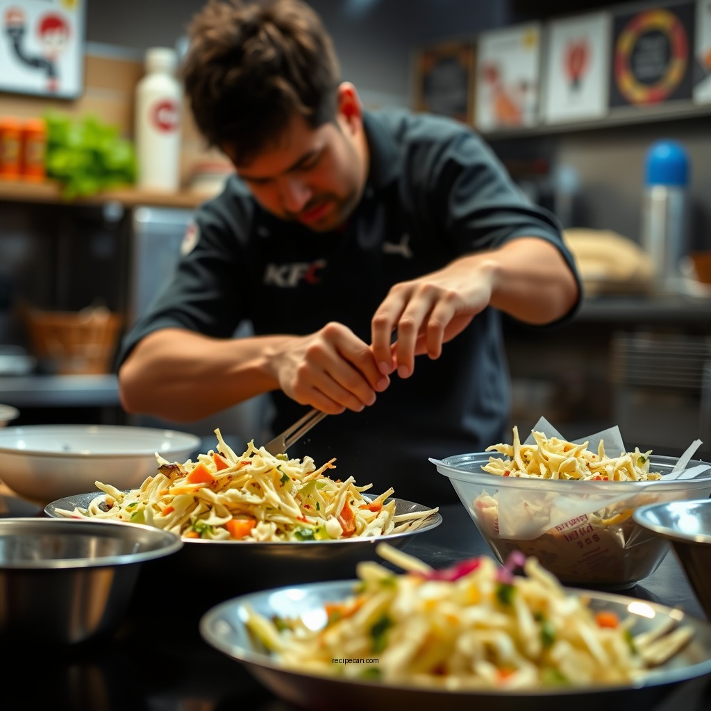 Step-by-Step Preparation - kfc recipe coleslaw
