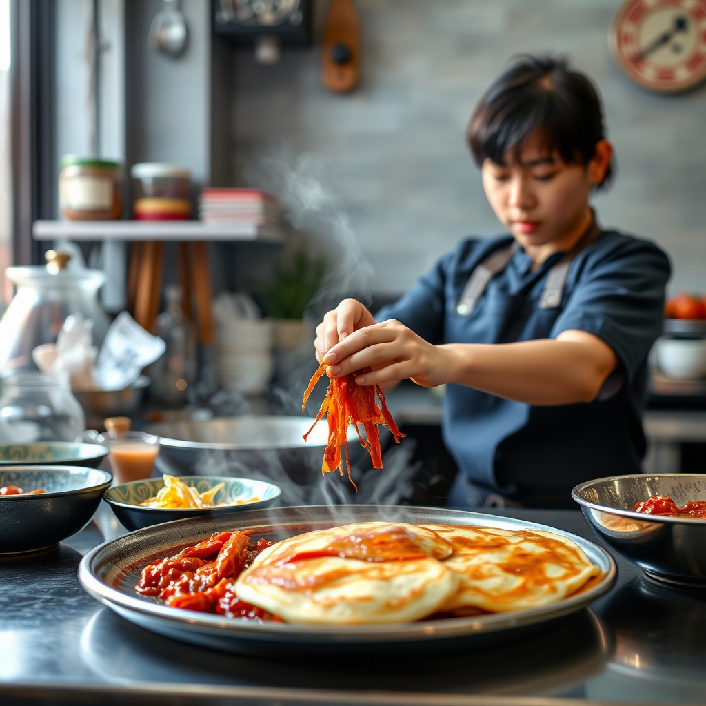 Step-by-Step Instructions - kimchi pancake recipe