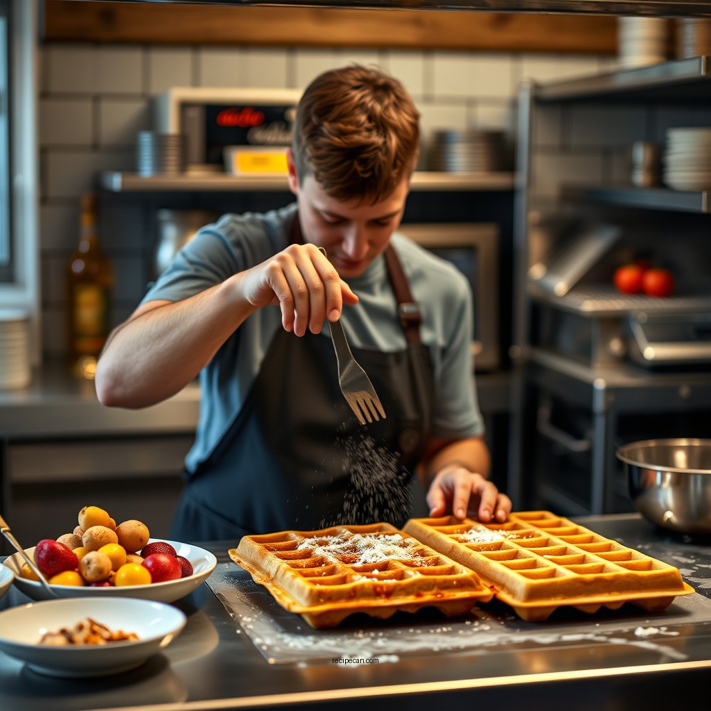 Step-by-Step Waffle Preparation - king arthur flour waffle recipe