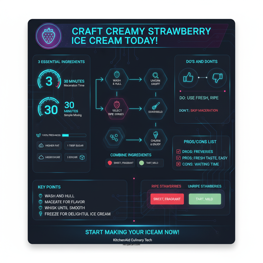 kitchenaid strawberry ice cream recipe - Data Infographic and Statistics