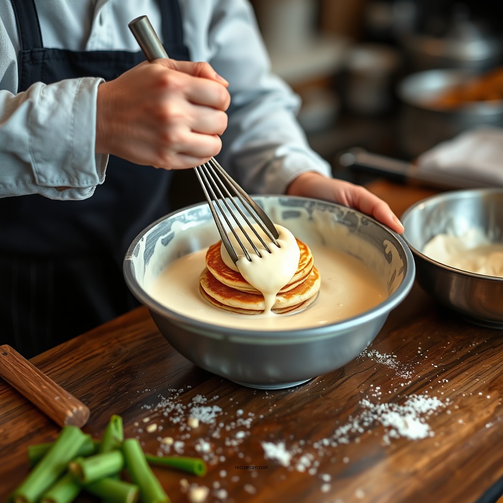 Preparing the Batter - kodiak cakes pancake recipe