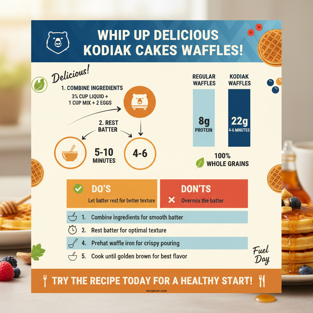 kodiak cakes waffles recipe - Data Infographic and Statistics