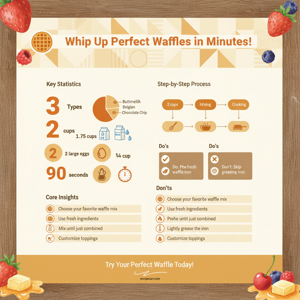 krusteaz recipe for waffles - Data Infographic and Statistics