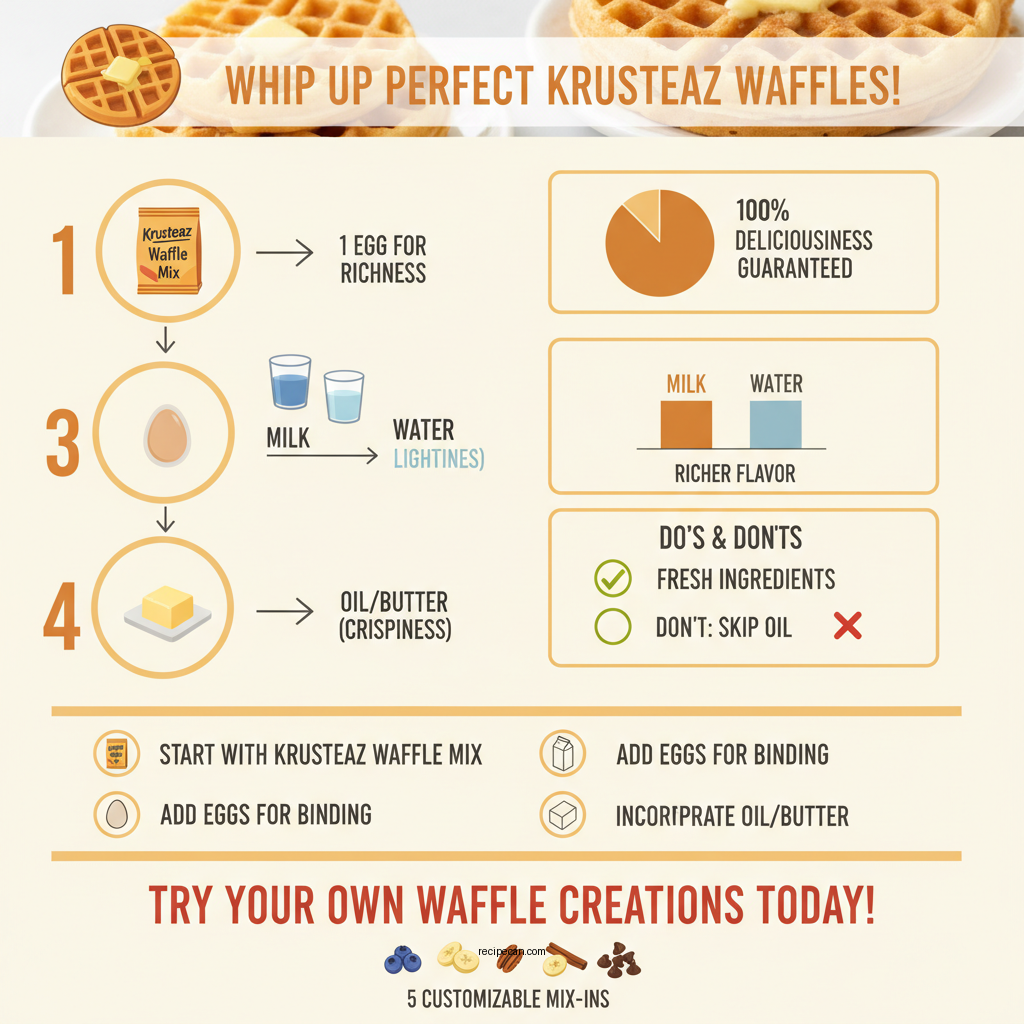 krusteaz waffles recipe - Data Infographic and Statistics