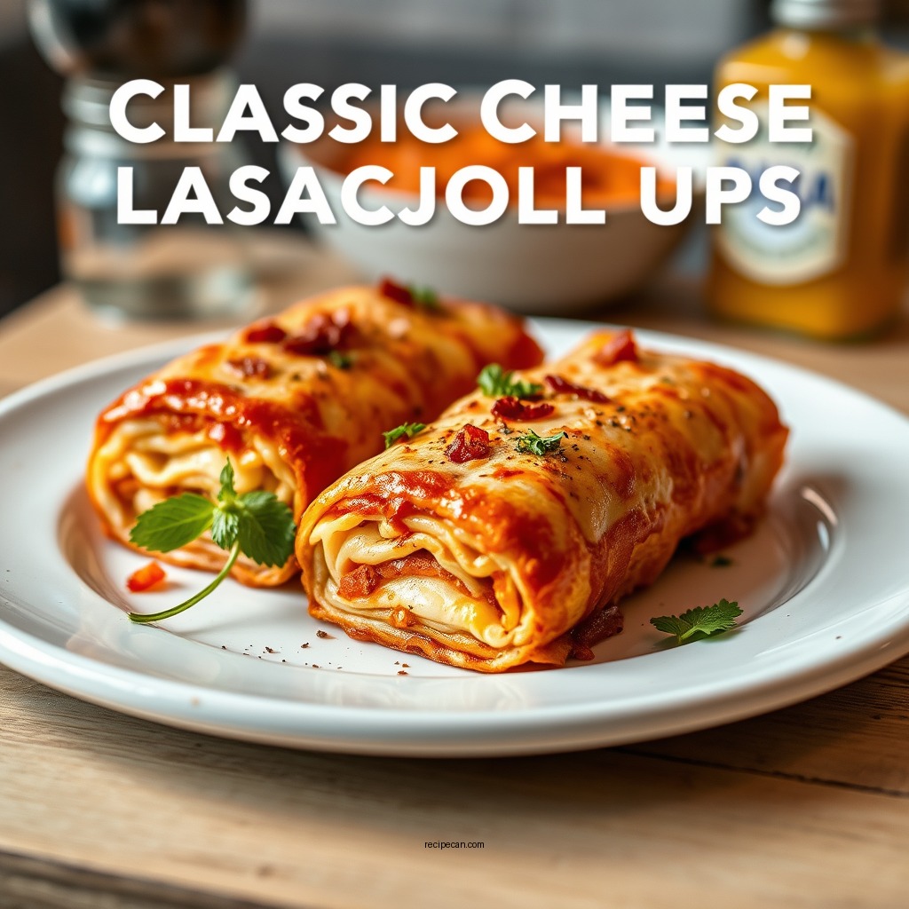 Classic Cheese Lasagna Roll Ups - lasagna roll ups recipes