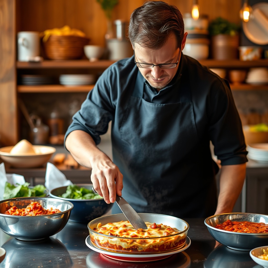 Step-by-Step Preparation - lasagna sauce recipe