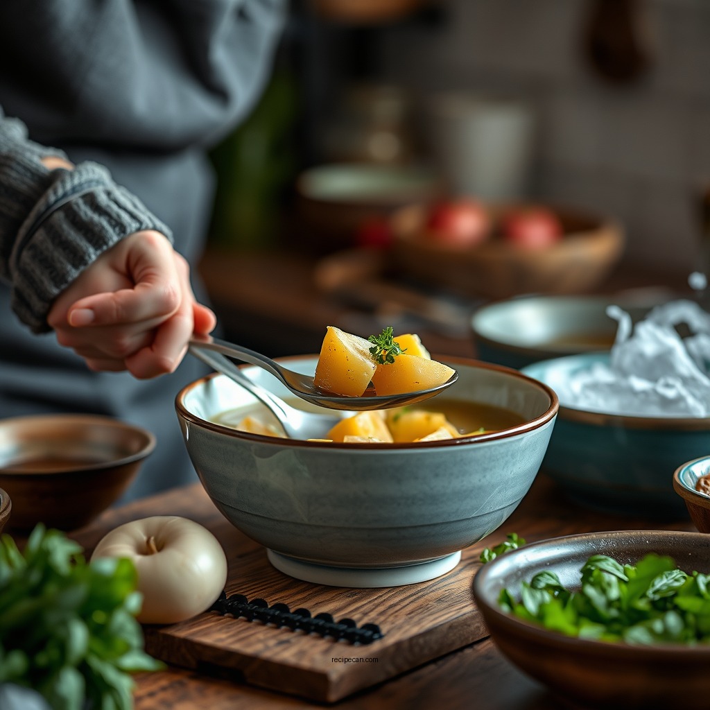 Preparing the Vegetables - leek and potato soup recipe no cream