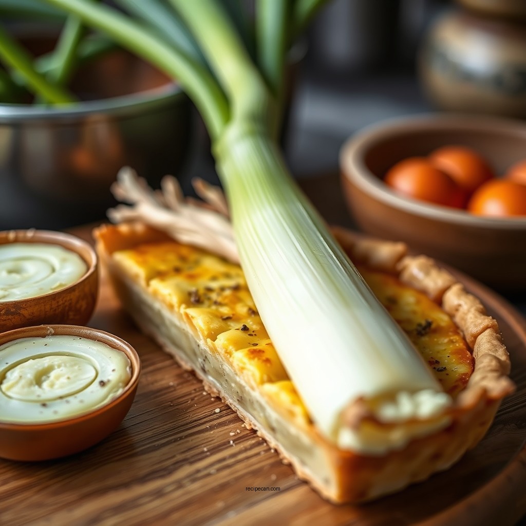 Ingredients Needed for Leek Tart - leek tart recipe