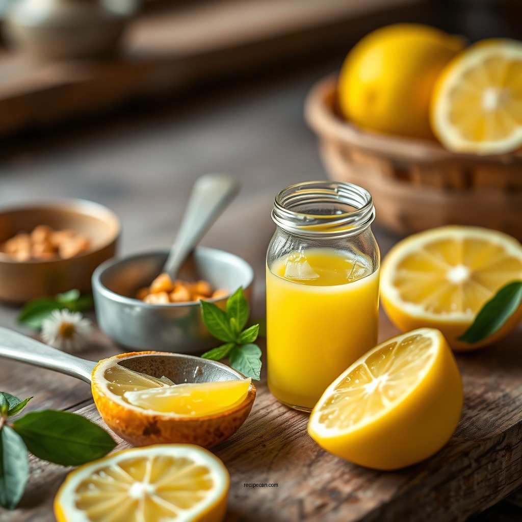 Ingredients for Lemon Curd - lemon curd recipe for tarts