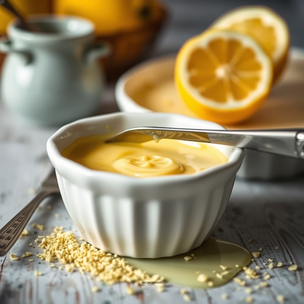 Making the Lemon Custard Filling - lemon custard pie recipe