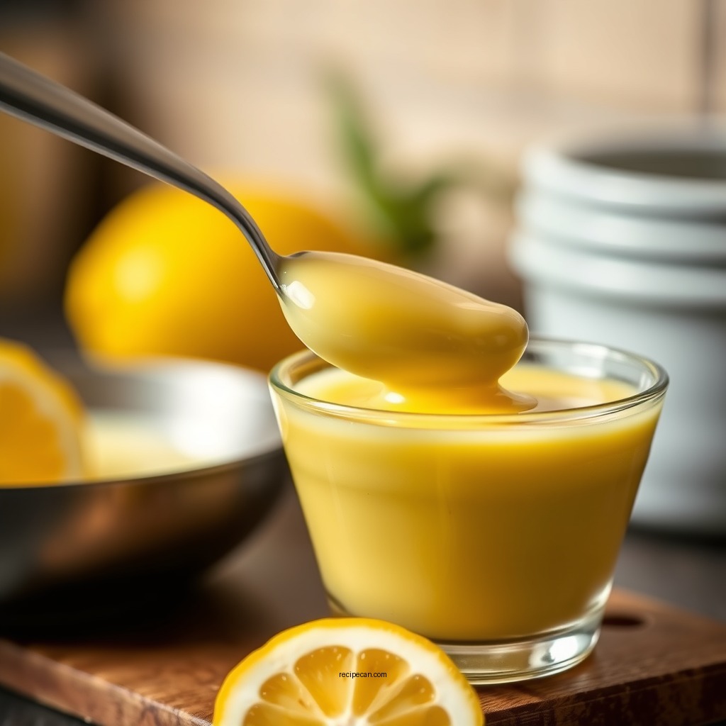 Cooking the Custard - lemon custard recipe