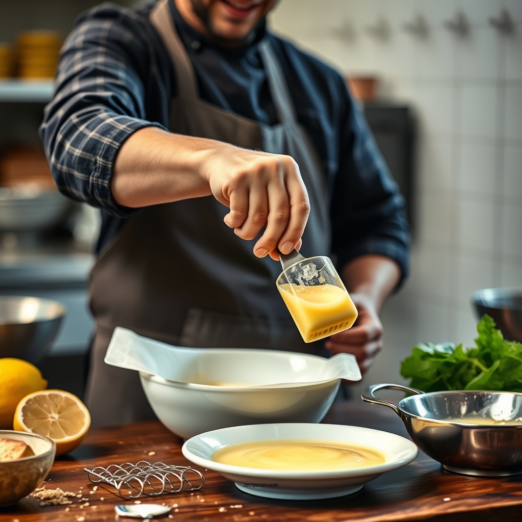 Step-by-Step Preparation - lemon custard recipe