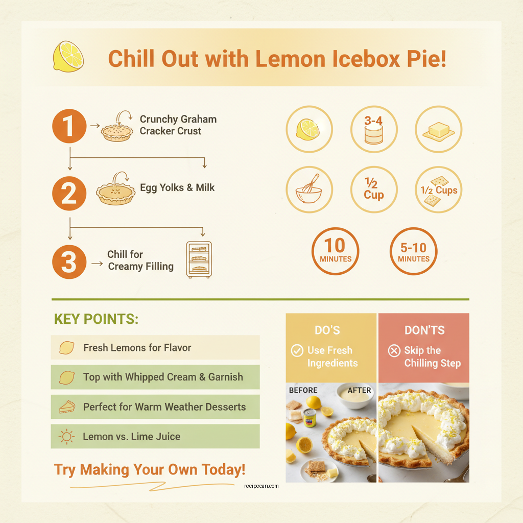 lemon icebox pie recipe - Data Infographic and Statistics
