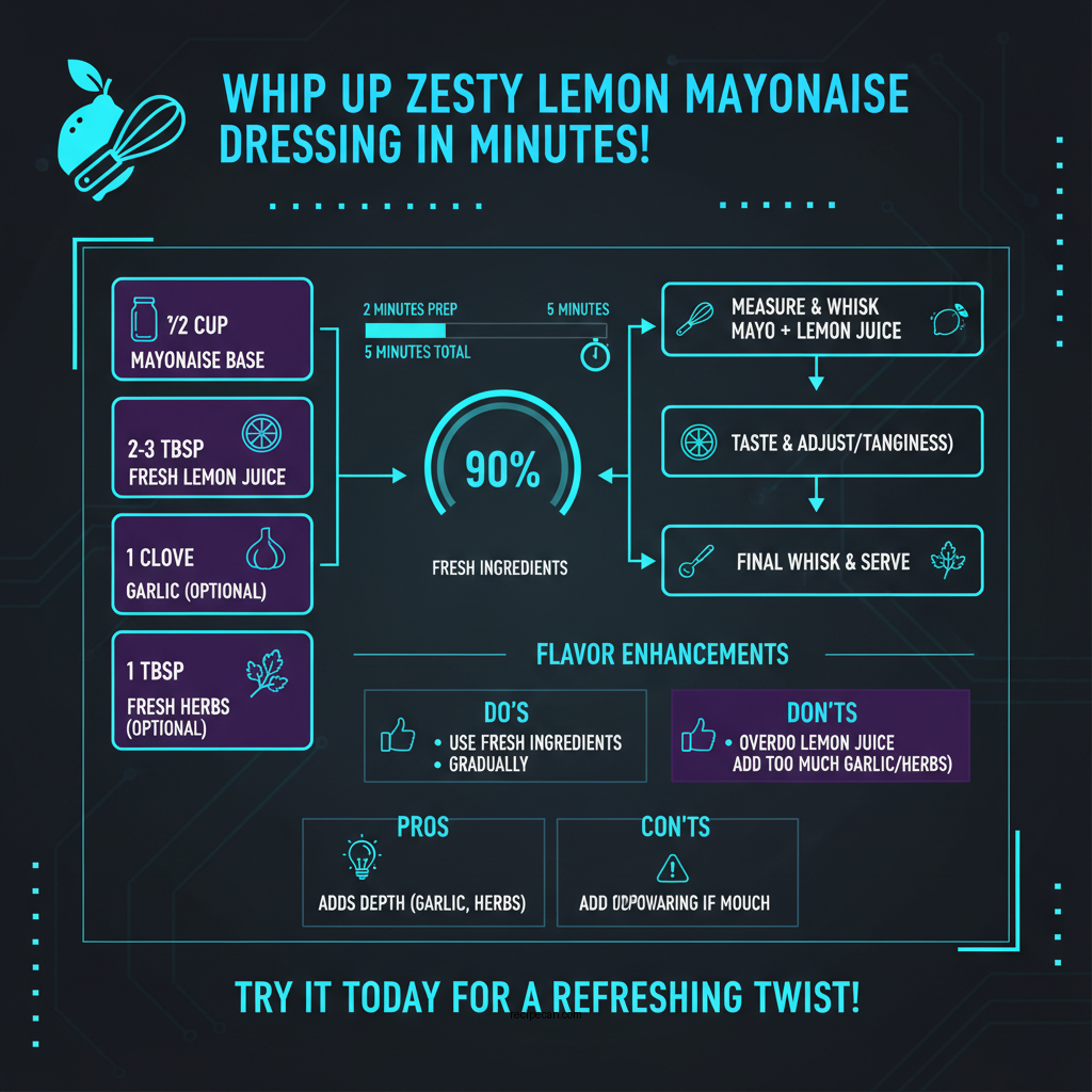 lemon mayonnaise salad dressing recipe - Data Infographic and Statistics