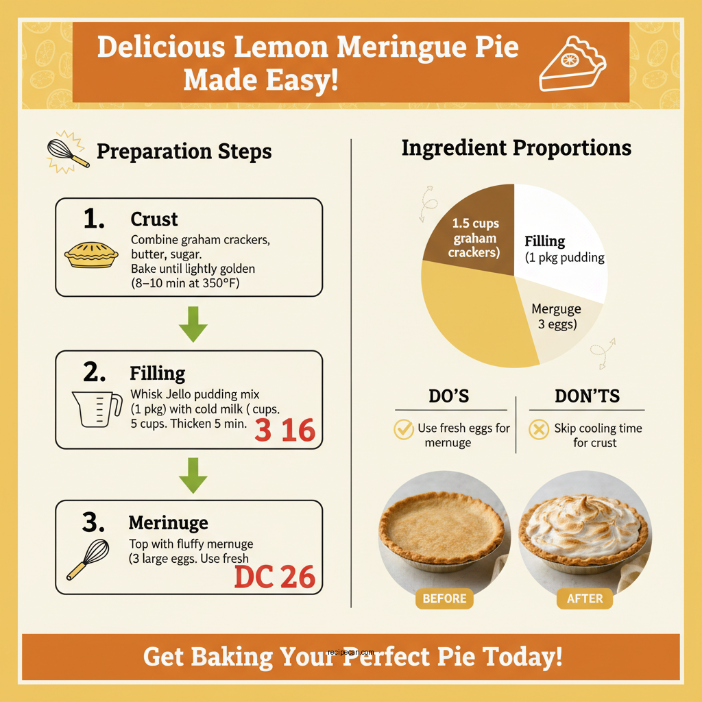 lemon meringue pie recipe jello pudding - Data Infographic and Statistics
