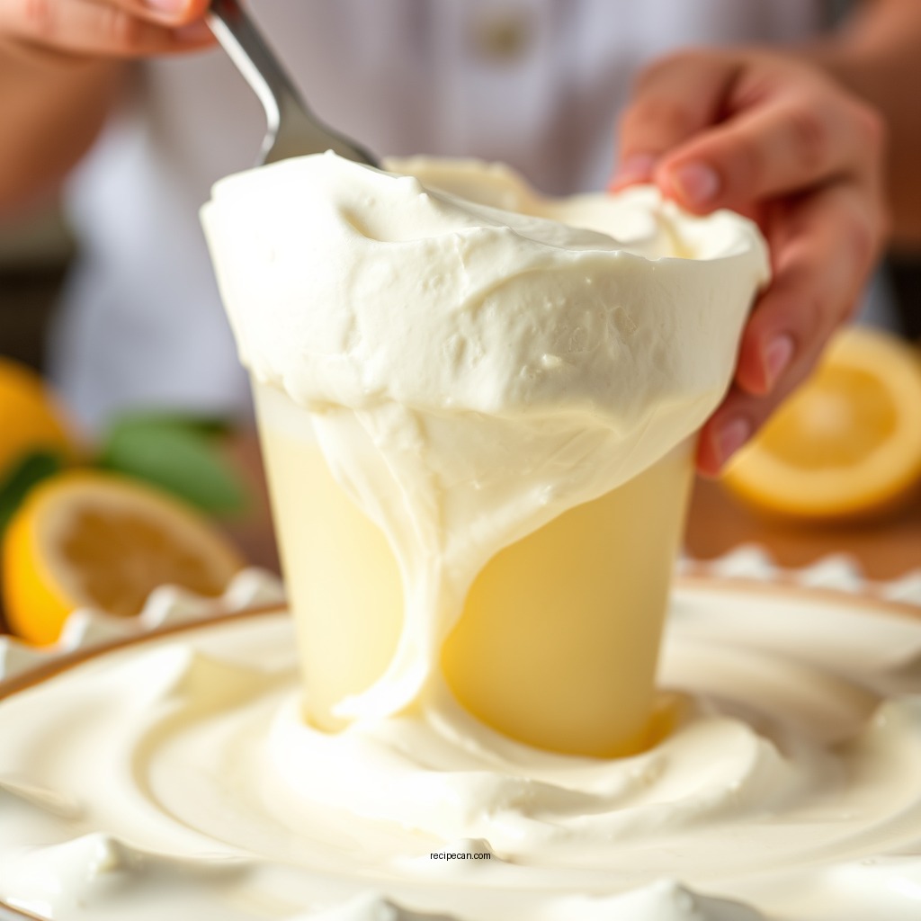 Making the Lemon Pudding Filling - lemon meringue pie recipe jello pudding