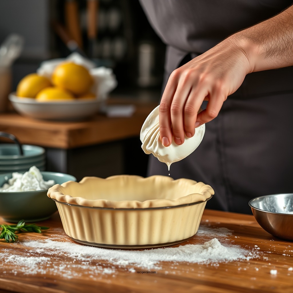 Preparing the Pie Crust - lemon meringue pie recipe jello pudding