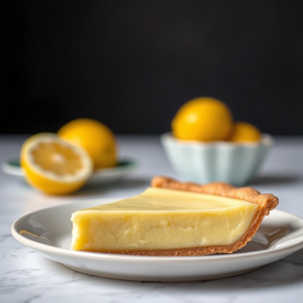 Lemon Custard Pie Recipe - lemon pie recipes
