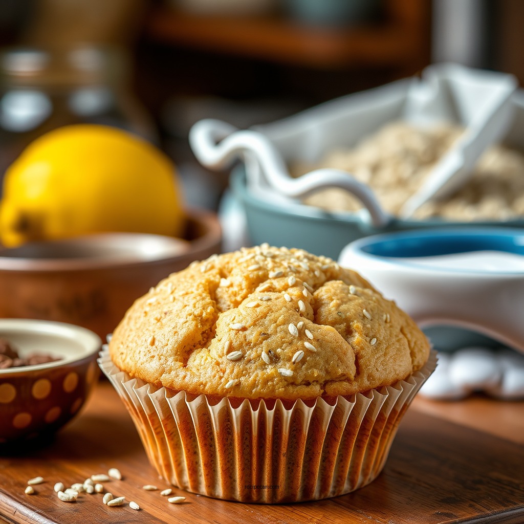 Ingredients You'll Need - lemon poppy seed muffin recipe