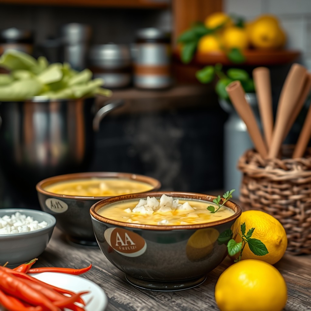 Ingredients Needed for Lemon Rice Soup - lemon rice soup greek recipe