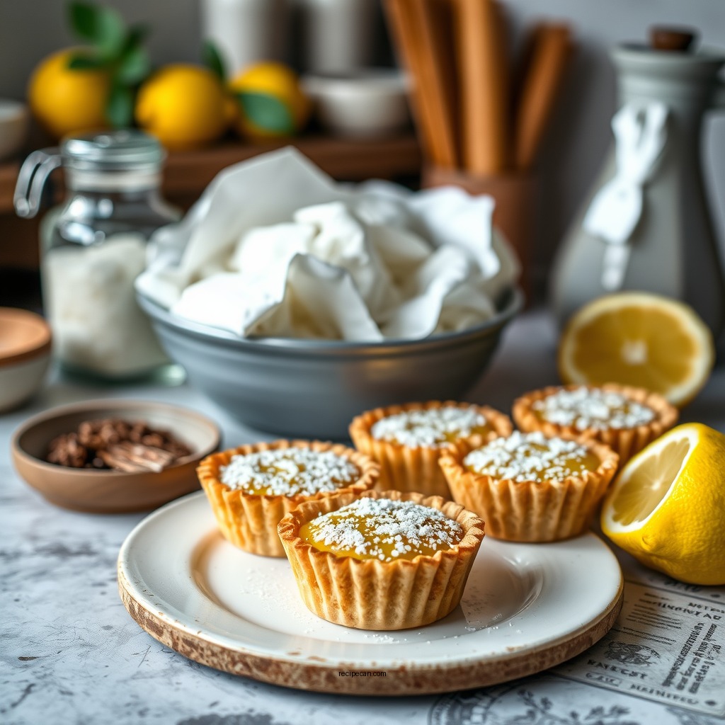 Ingredients You'll Need - lemon tarts recipe