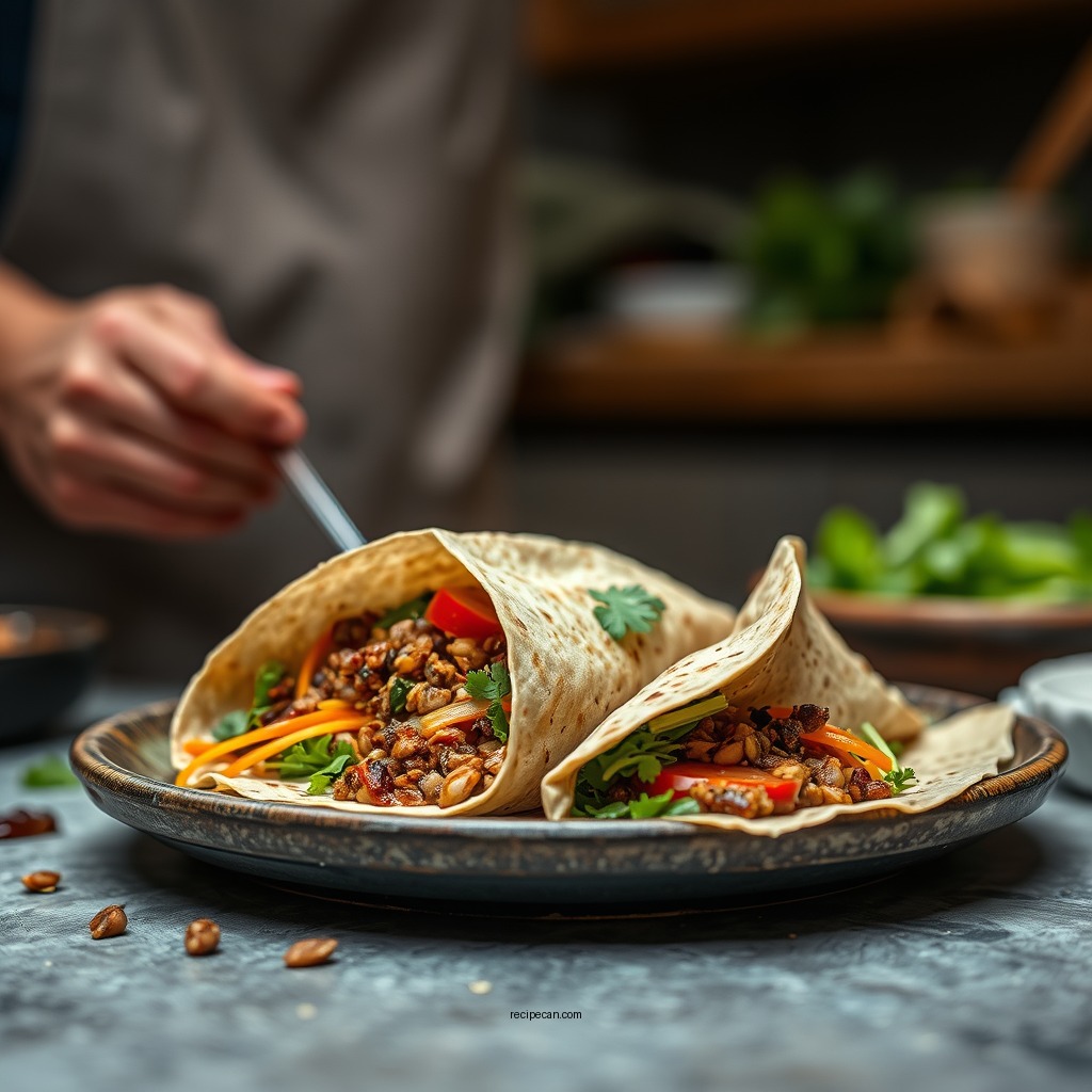 Cooking the Lentils - lentil wrap recipe