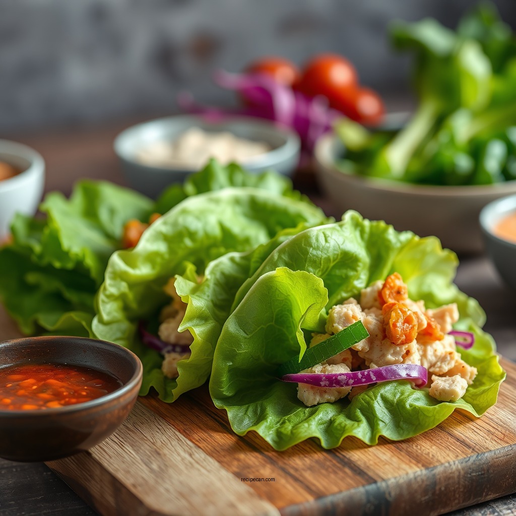 Ingredients You'll Need - lettuce tuna wraps recipe