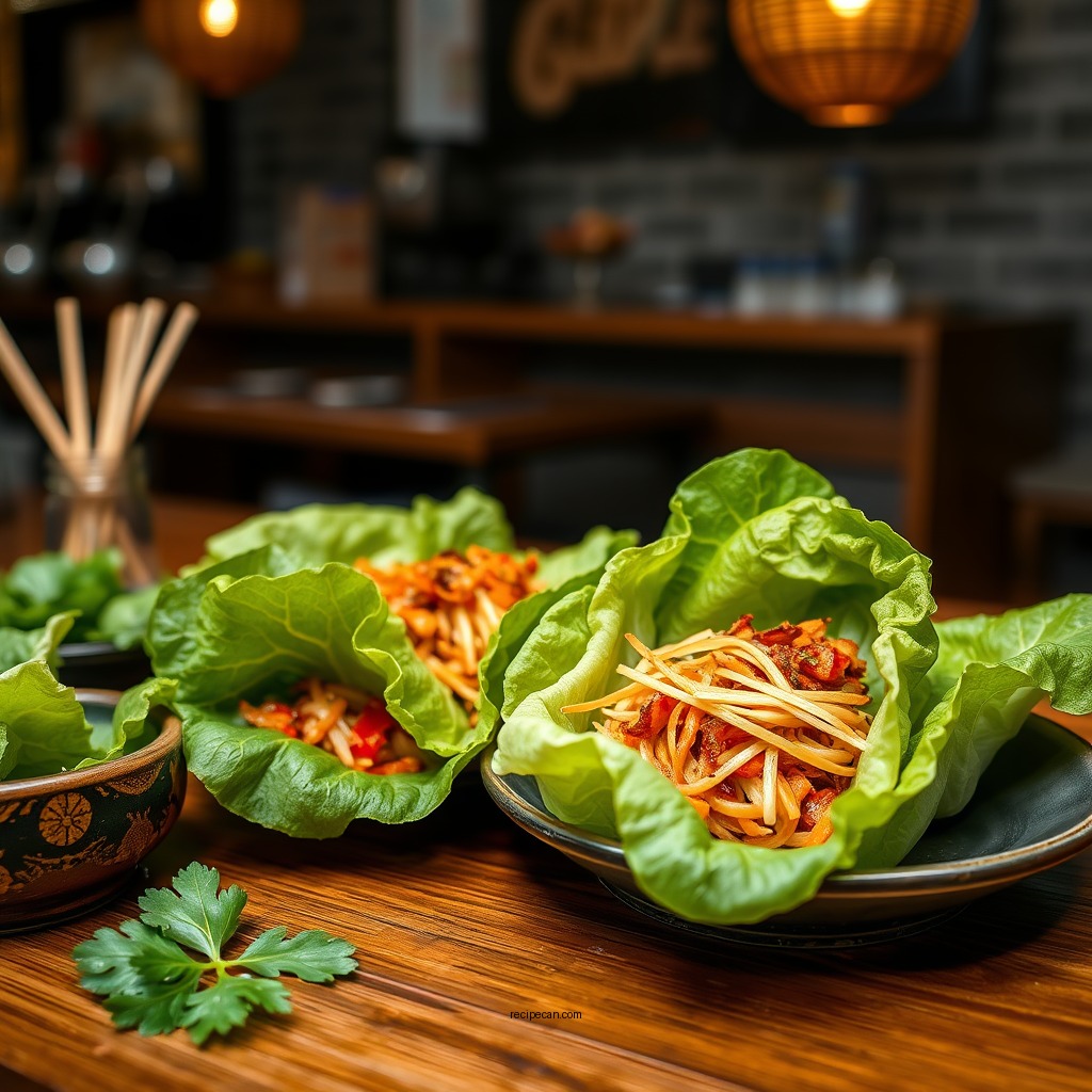 Classic Korean Lettuce Wraps - lettuce wrap recipes with gochujang sauce