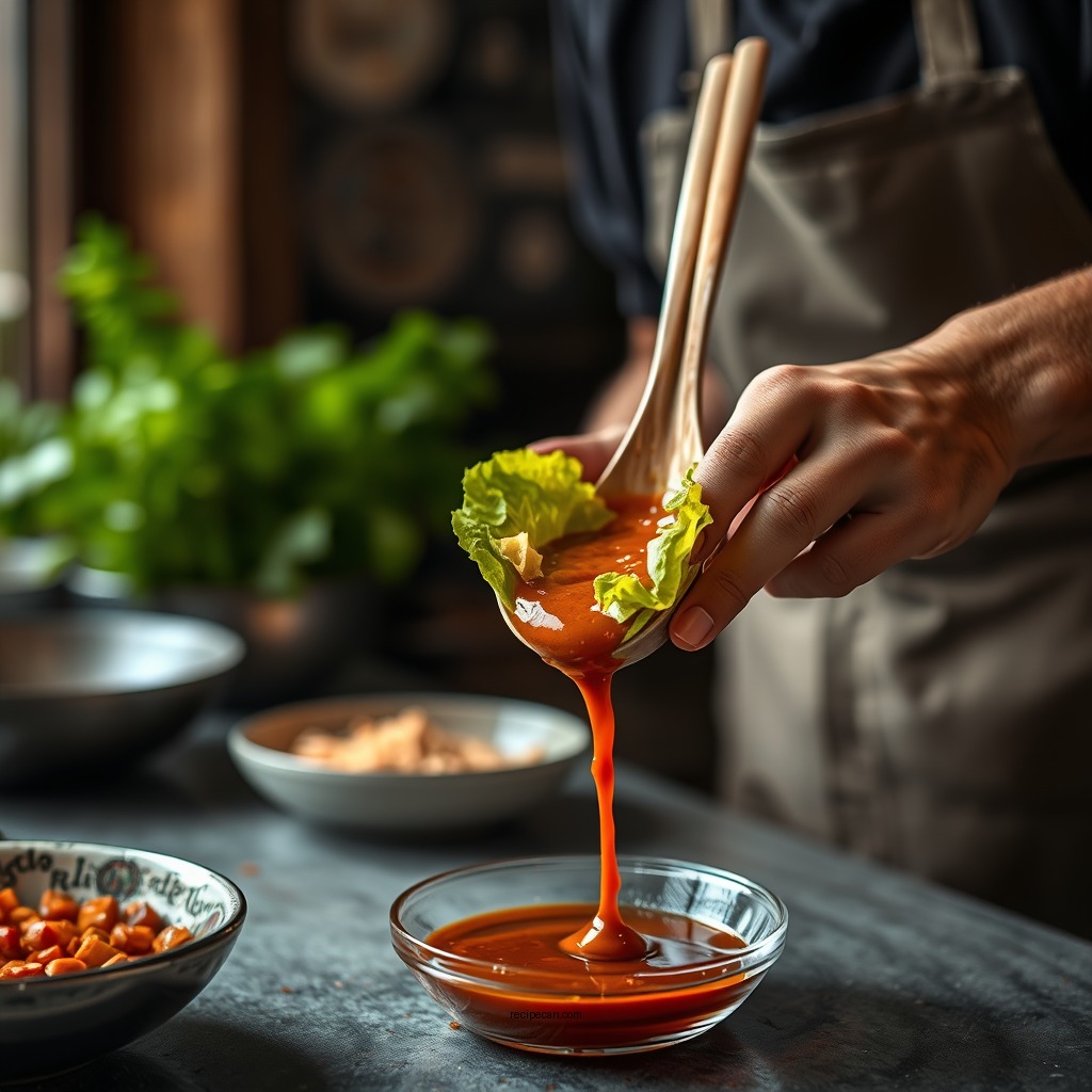Step-by-Step Sauce Preparation - lettuce wrap sauce recipe