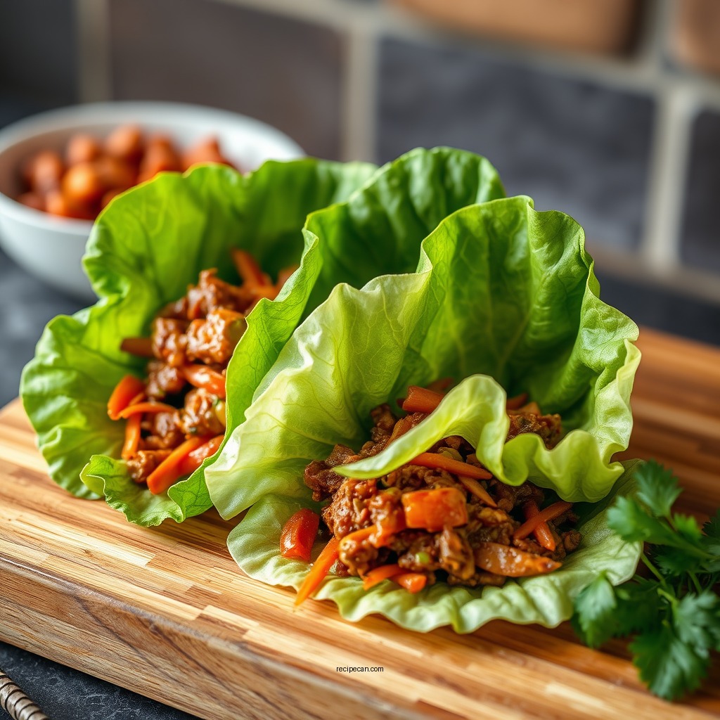 Spicy Beef Lettuce Wraps - lettuce wraps recipes