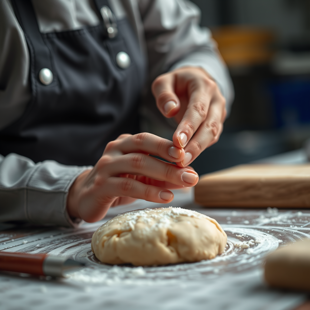 Preparing the Dough - levain cookies recipe