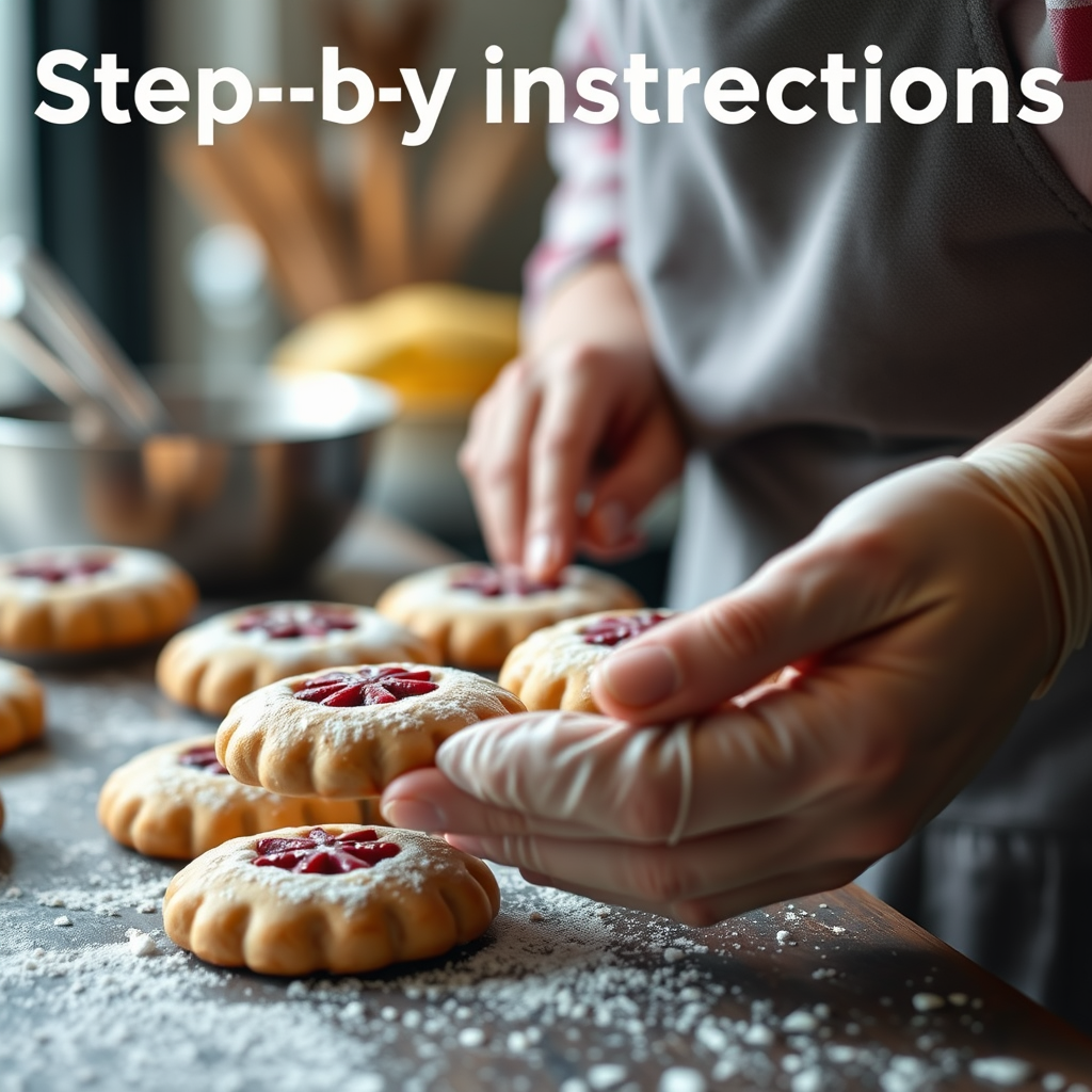 Step-by-Step Instructions - linzer cookie recipe