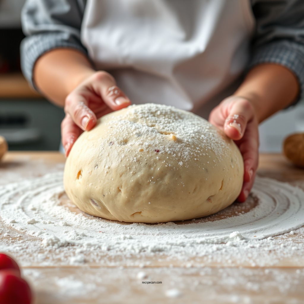 Preparing the Dough - linzer tart recipe