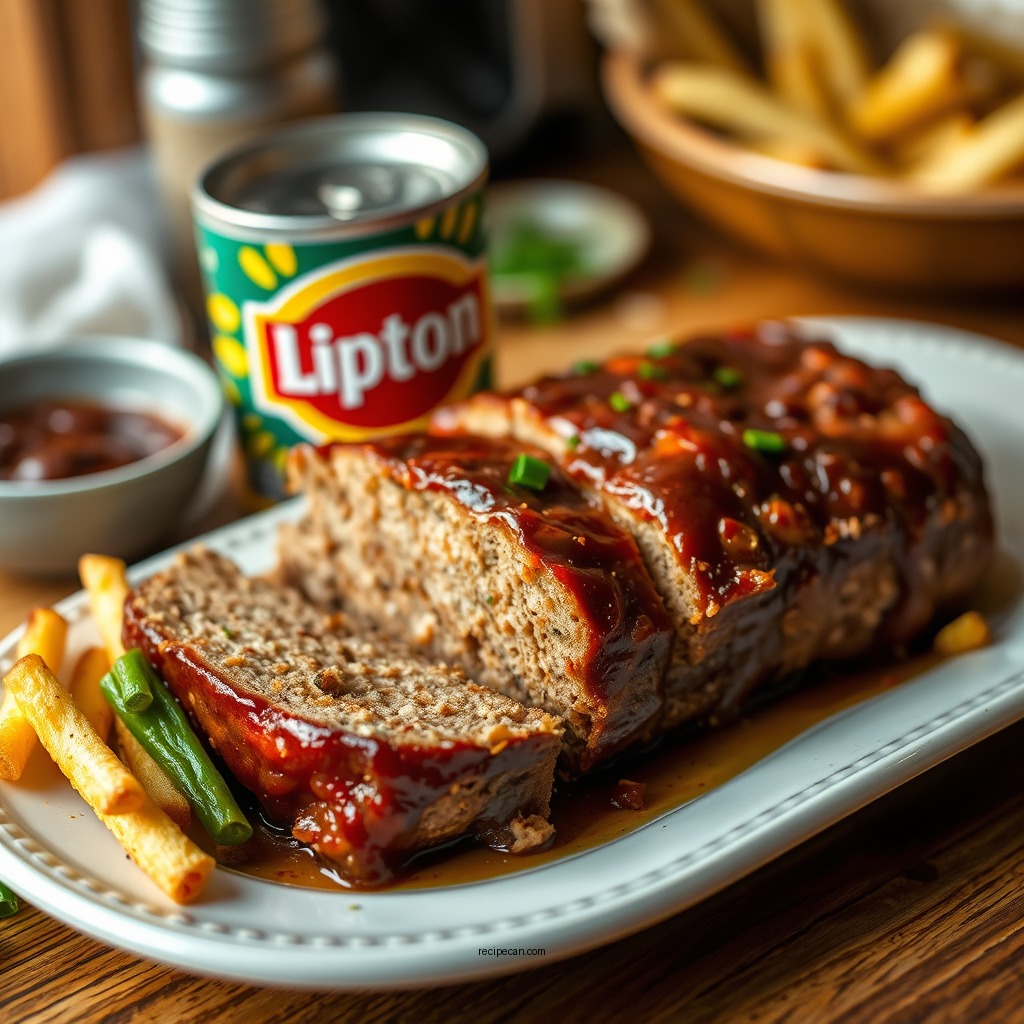 Barbecue Lipton Onion Soup Meatloaf - lipton onion soup recipes meatloaf